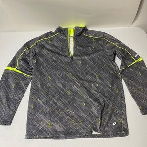 Asics Sweater Womens Gray 1/4 Zip Performance Running Pullover Sweatshirt